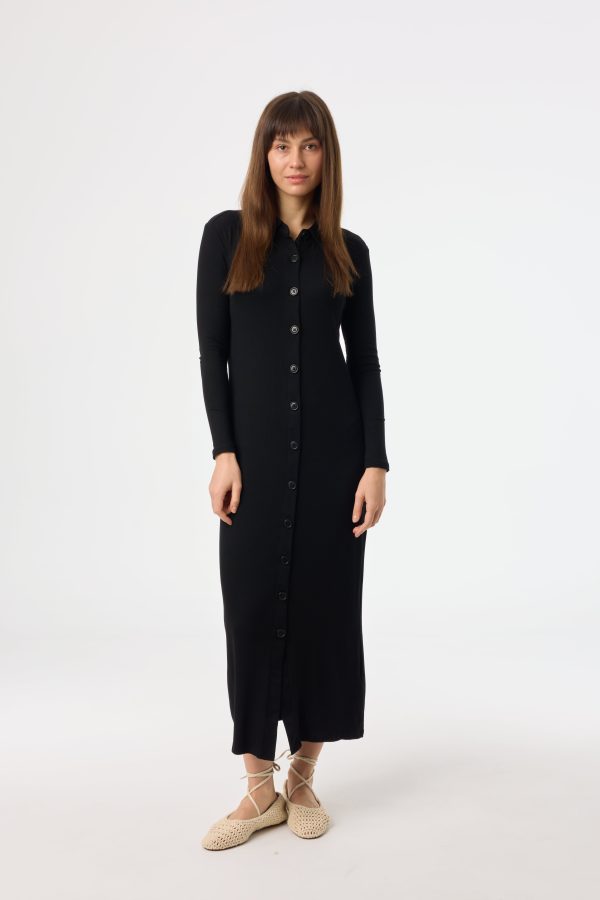 Black Cardi Maxi Dress Online