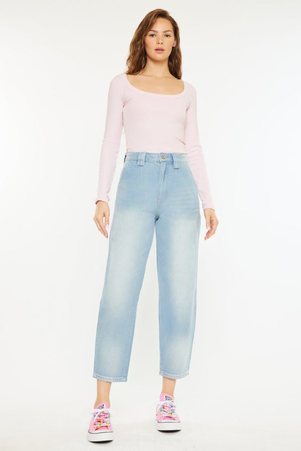 Neeko Ultra High Rise Balloon Fit Jeans Fashion - Image 4