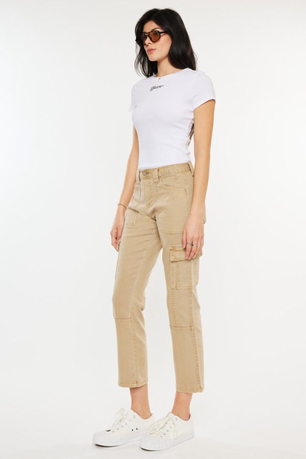 Lavinia High Rise Slim Straight Leg Cargo Pants on Sale - Image 5