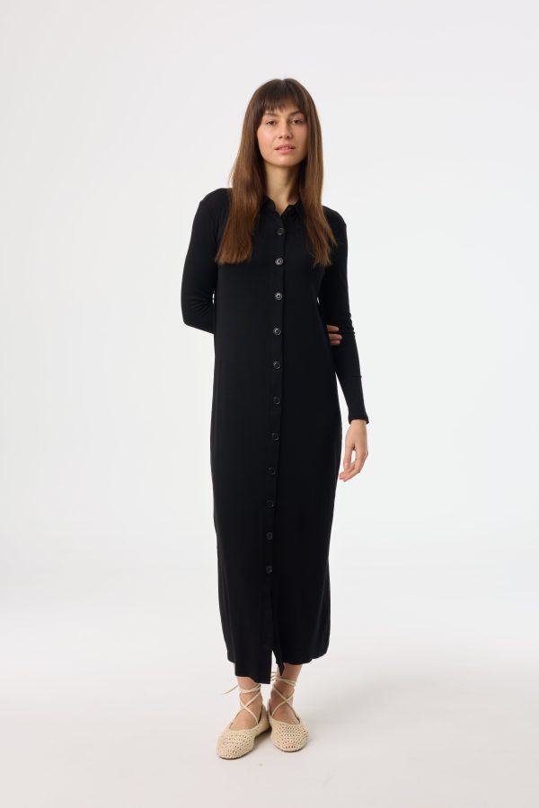 Black Cardi Maxi Dress Online - Image 4