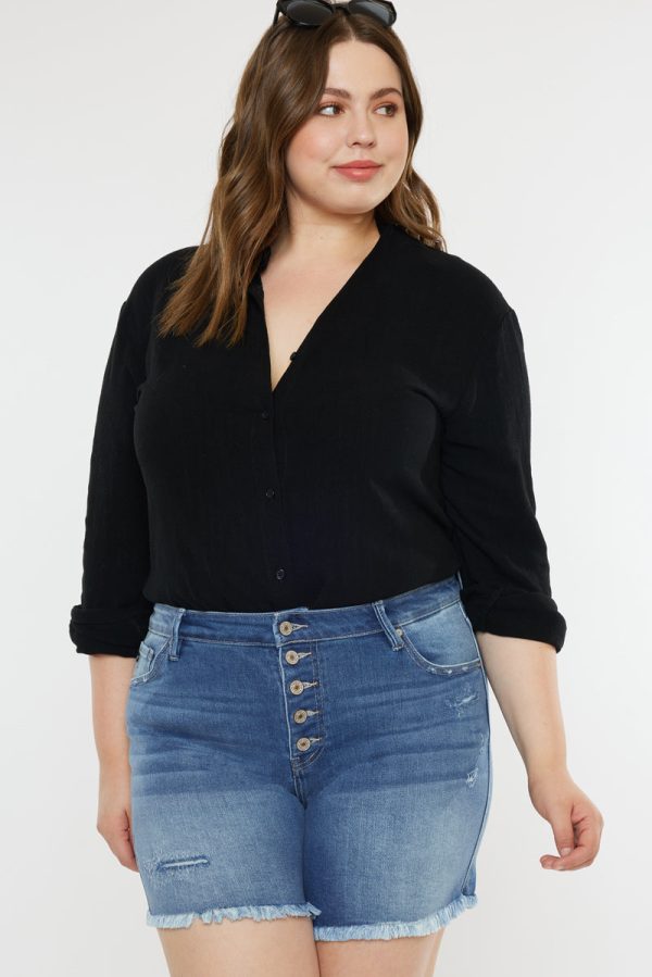 Zelda Mid Rise Shorts  (Plus Size) Supply