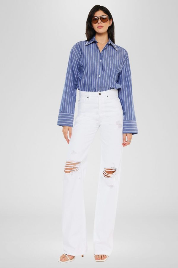 Montana Ultra High Rise 90 s Flare Jeans Online Hot Sale - Image 5